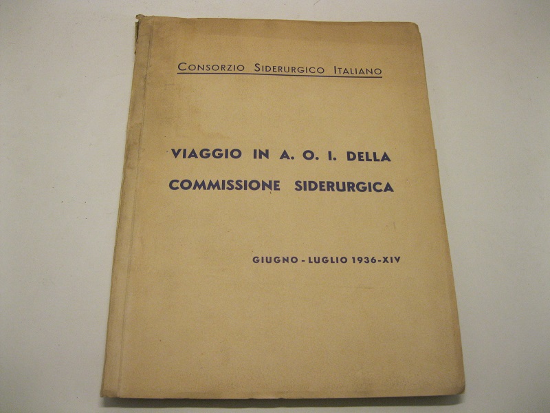Consorzio siderurgico italiano. Viaggio in A.O.I. della Commissione siderurgica, giugno-luglio 1936